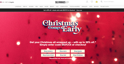 selfridges Black Friday/Cyber Monday 優惠攻略 2021