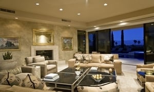 Spacious Living Room In House